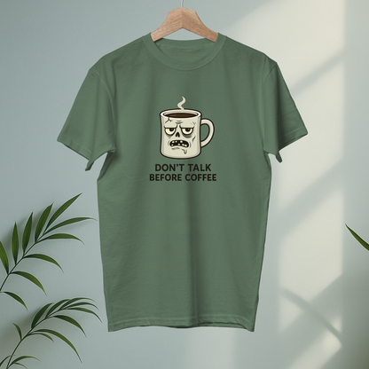 Do not talk before coffee